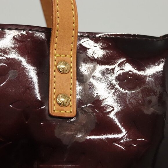 LOUIS VUITTON Monogram Vernis Reade PM Hand Bag Amarante LV Auth - Picture 13 of 16